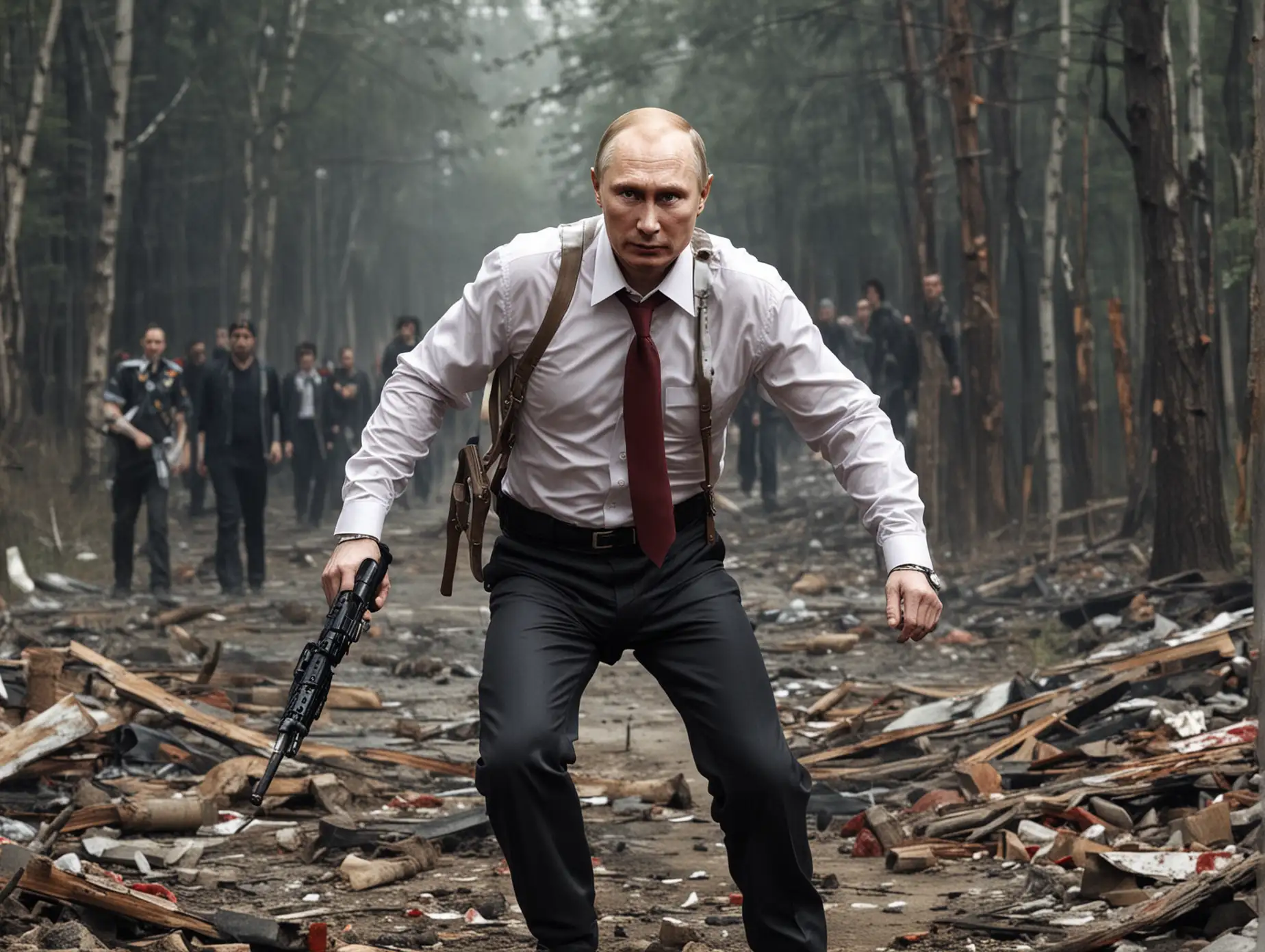 Путин- герой в зомби апокалипсисе