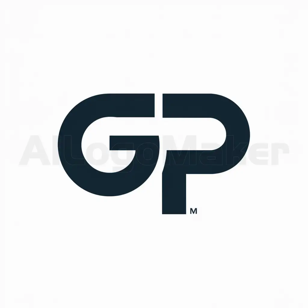 a logo design,with the text "gp", main symbol:GP,Minimalistic,be used in game industry,clear background