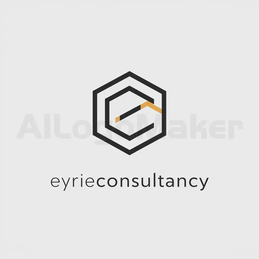 a logo design,with the text "EyrieConsultancy", main symbol:pentagroid,Minimalistic,be used in Finance industry,clear background