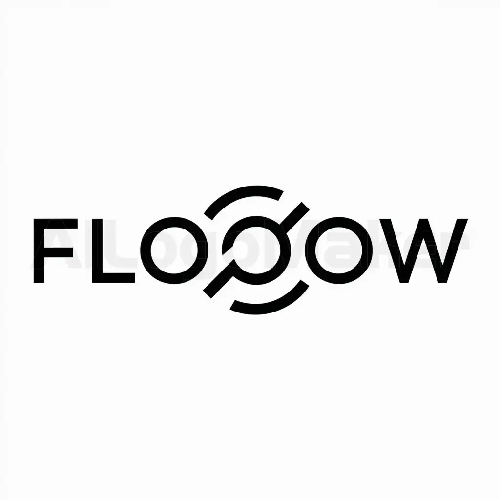 a logo design,with the text "Flooow", main symbol:Without symbol,Moderate,be used in Internet industry,clear background