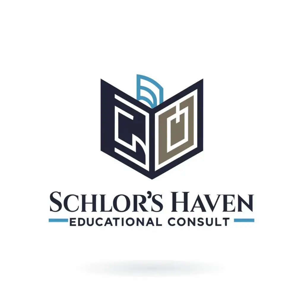 a logo design,with the text "Scholars Haven Educational Consult", main symbol:Book,Moderate,be used in Education industry,clear background