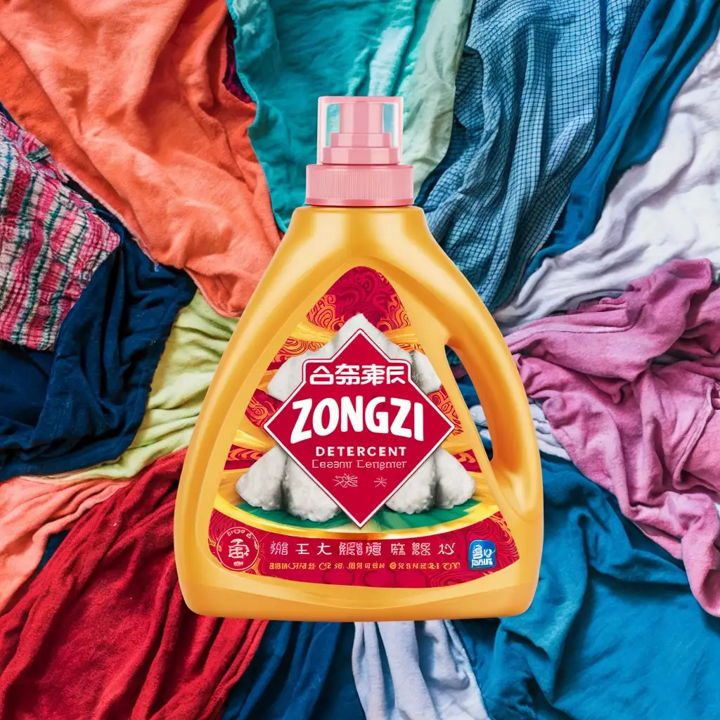 zongzi laundry detergent, zongzi's triangular shape
