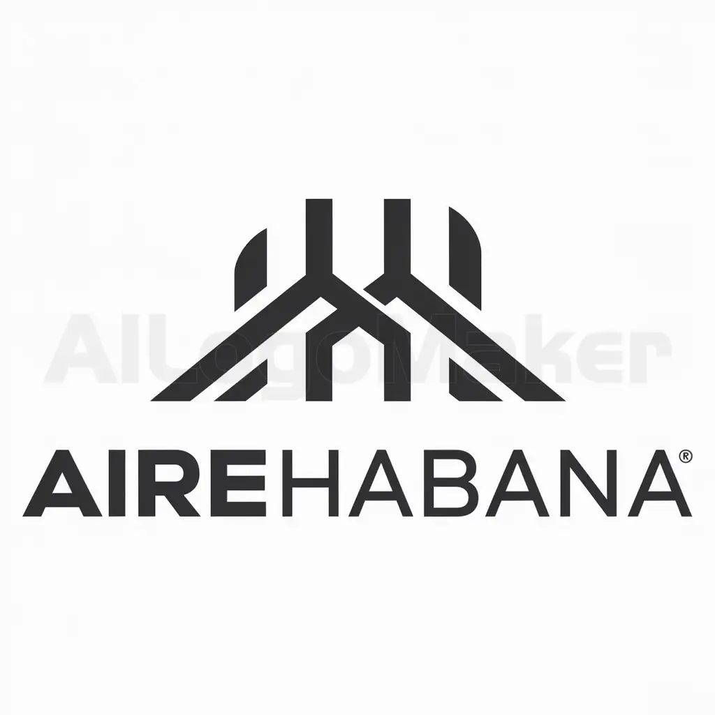 a logo design,with the text "airehabana", main symbol:airehabana,complex,be used in Technology industry,clear background