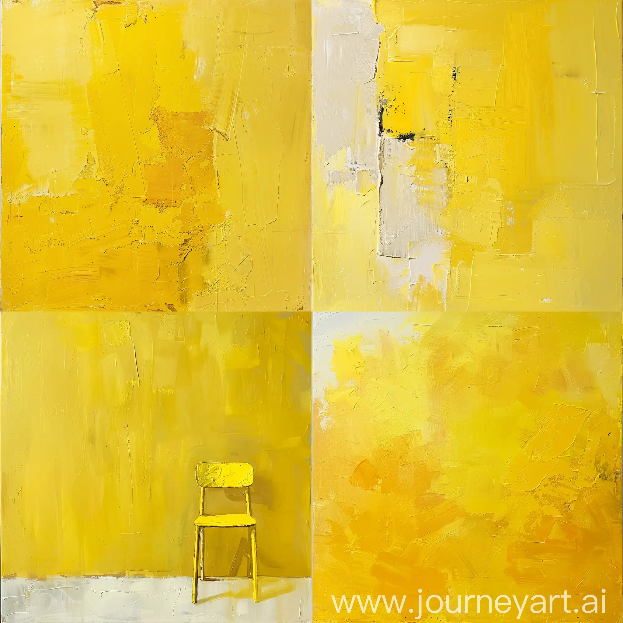 Vibrant-Yellow-Abstract-Art-with-Geometric-Shapes