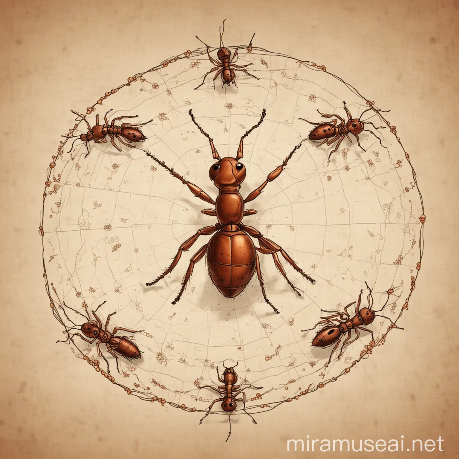 Ant Colony Algorithm Simulation Efficient Pathfinding and Cooperation