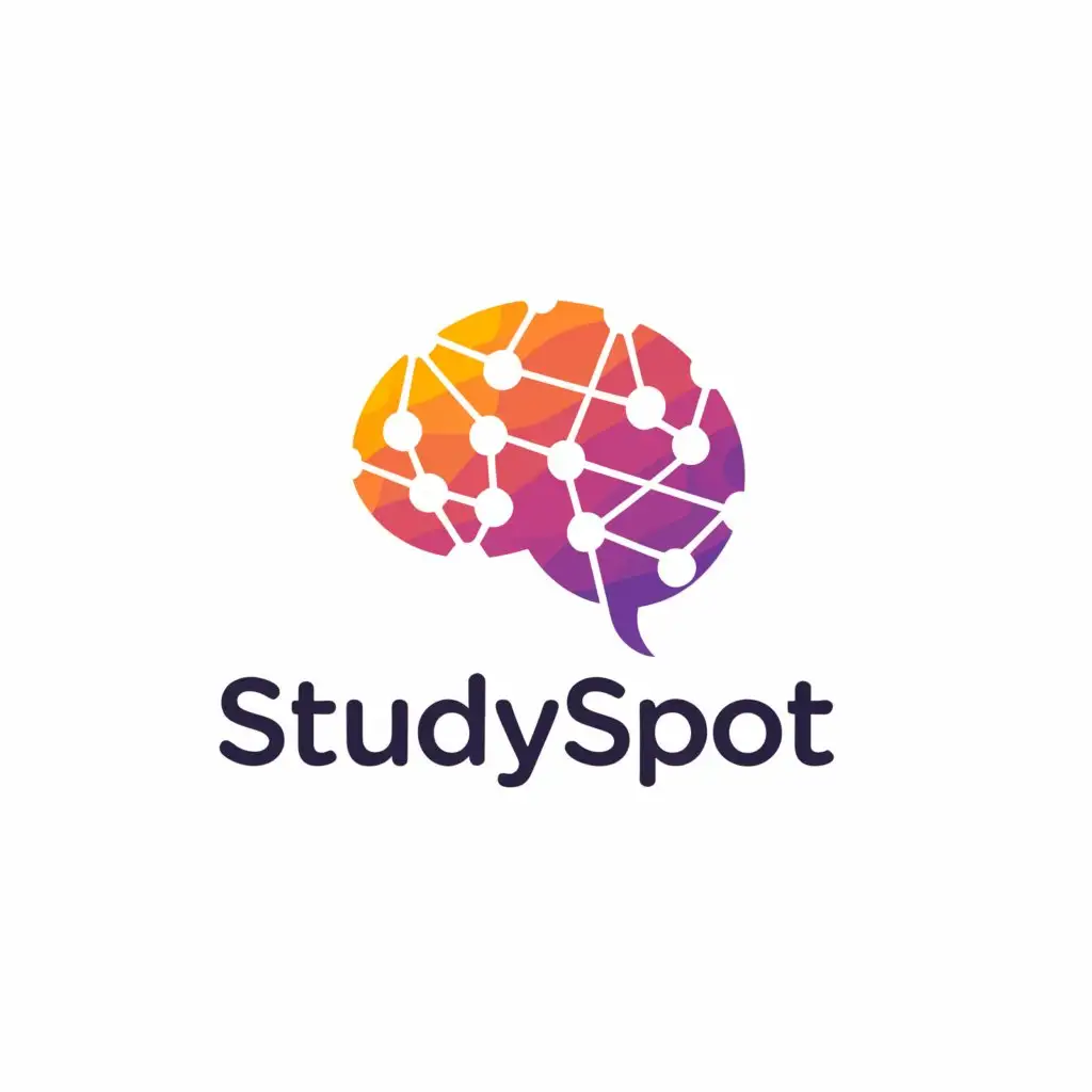 a logo design,with the text "StudySpot", main symbol:AI in Education,Moderate,be used in Education industry,clear background