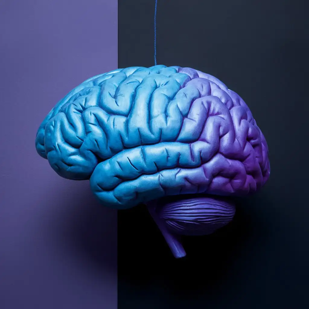 Vibrant-Blue-and-Purple-Human-Brain-Ornament