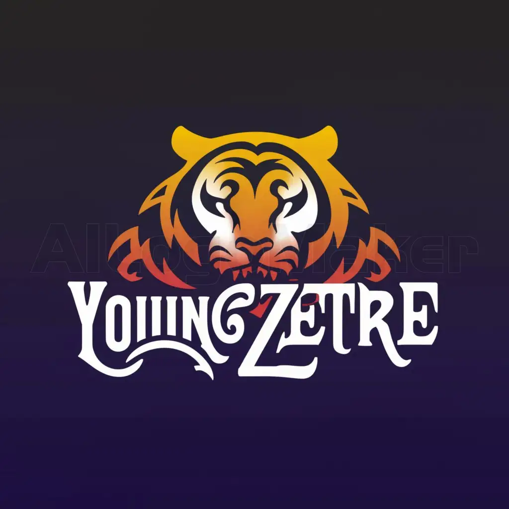 a logo design,with the text "young zetre", main symbol:tigre/pirate/zombie/elephant,Minimalistic,be used in Others industry,clear background