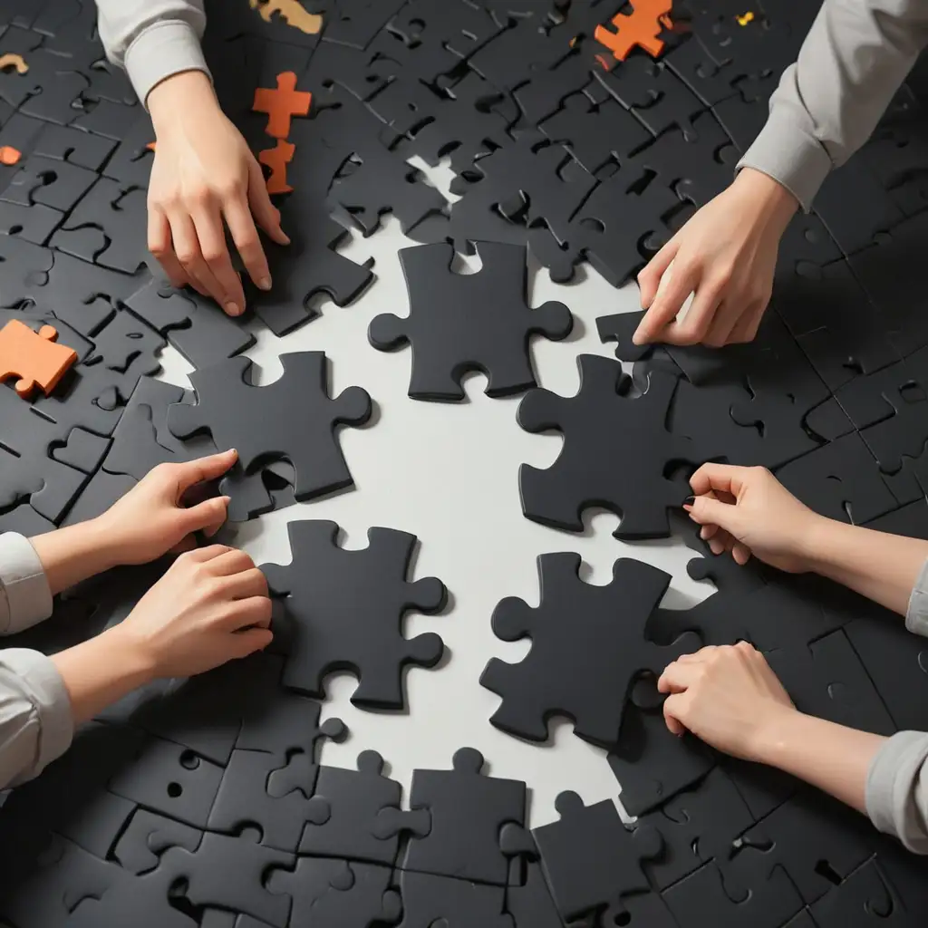 Couple-Assembling-Large-Black-Jigsaw-Puzzle