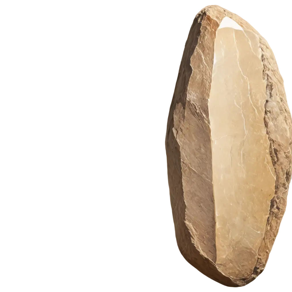 large light-colored stone