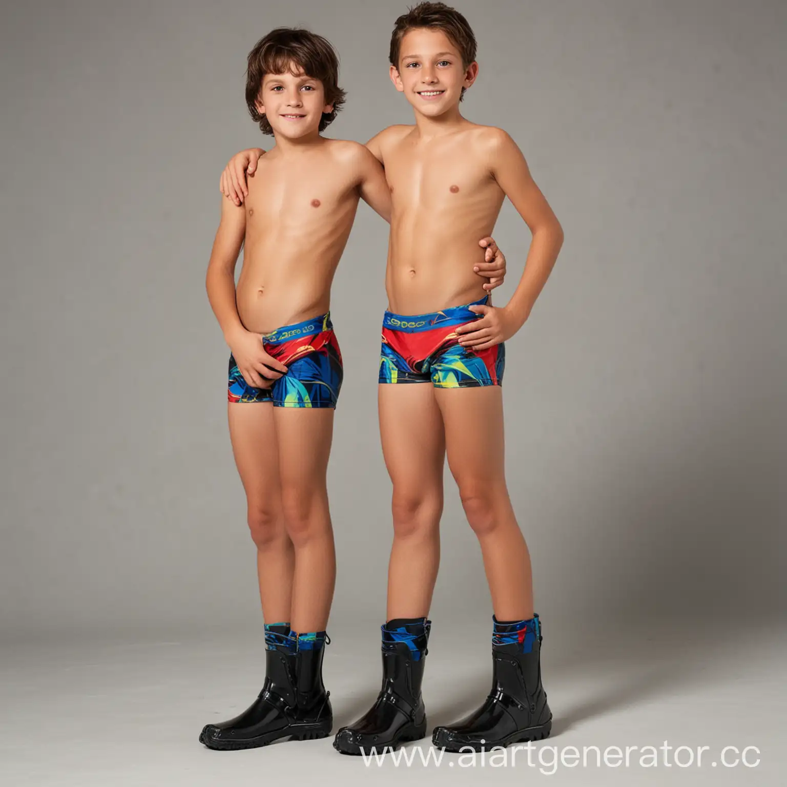 Preteen-Boy-in-Speedo-Shorts-and-Short-Boots