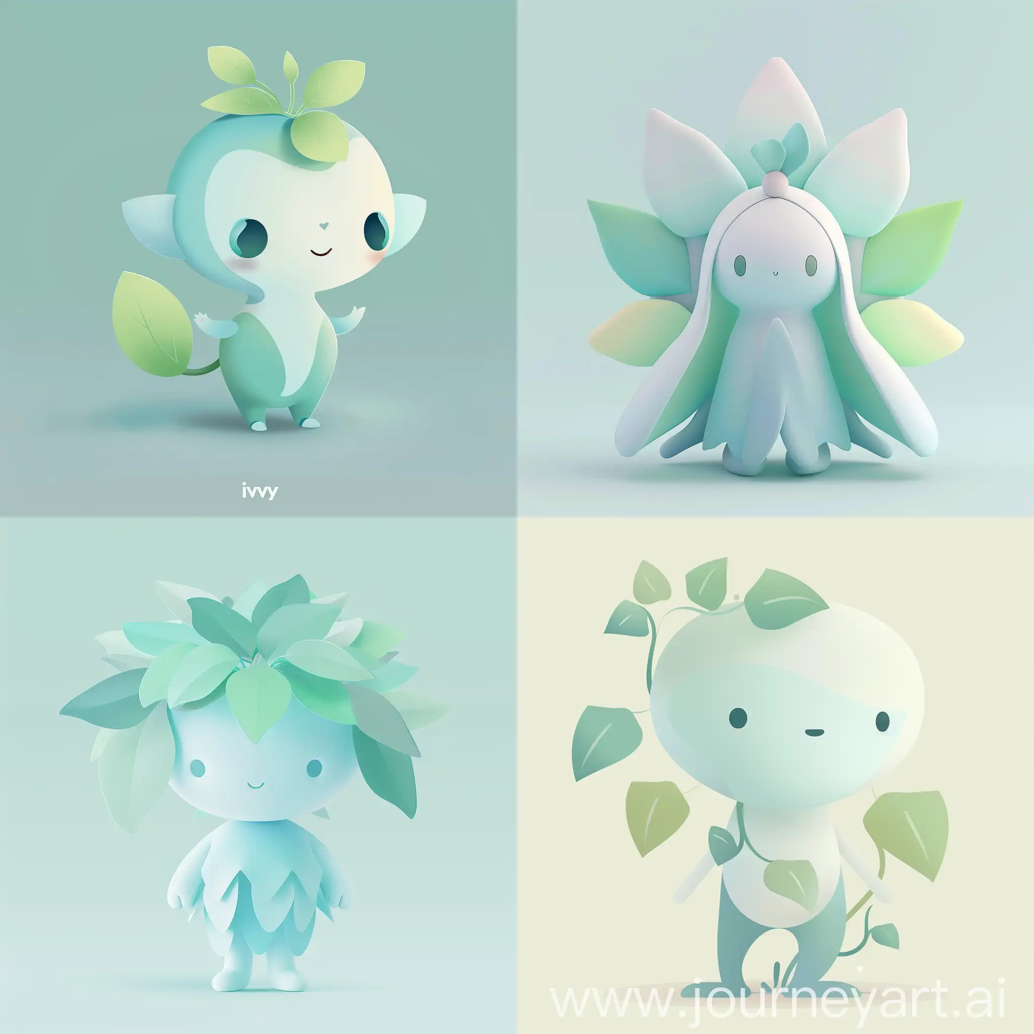 "Design a minimalist and friendly character named 'Ivy' for the Nexus platform. Ivy should be inspired by the playful essence of characters in 'Soul,' with a modern, streamlined design. The character should be gender-neutral and ageless, using a color scheme of pastel blue (#AEC6CF), pastel green (#77DD77), and neutral white (#F5F5F5). Ivy should embody the values of innovation, collaboration, and learning, serving as a virtual guide and mascot for the platform."
Appearance: Minimalist and friendly with a modern design, inspired by the playful essence of characters in "Soul."
Age and Gender: Gender-neutral and ageless to appeal to a broad audience.
Color Scheme: Soft, calming pastel colors such as pastel blue (#AEC6CF), pastel green (#77DD77), and neutral white (#F5F5F5).