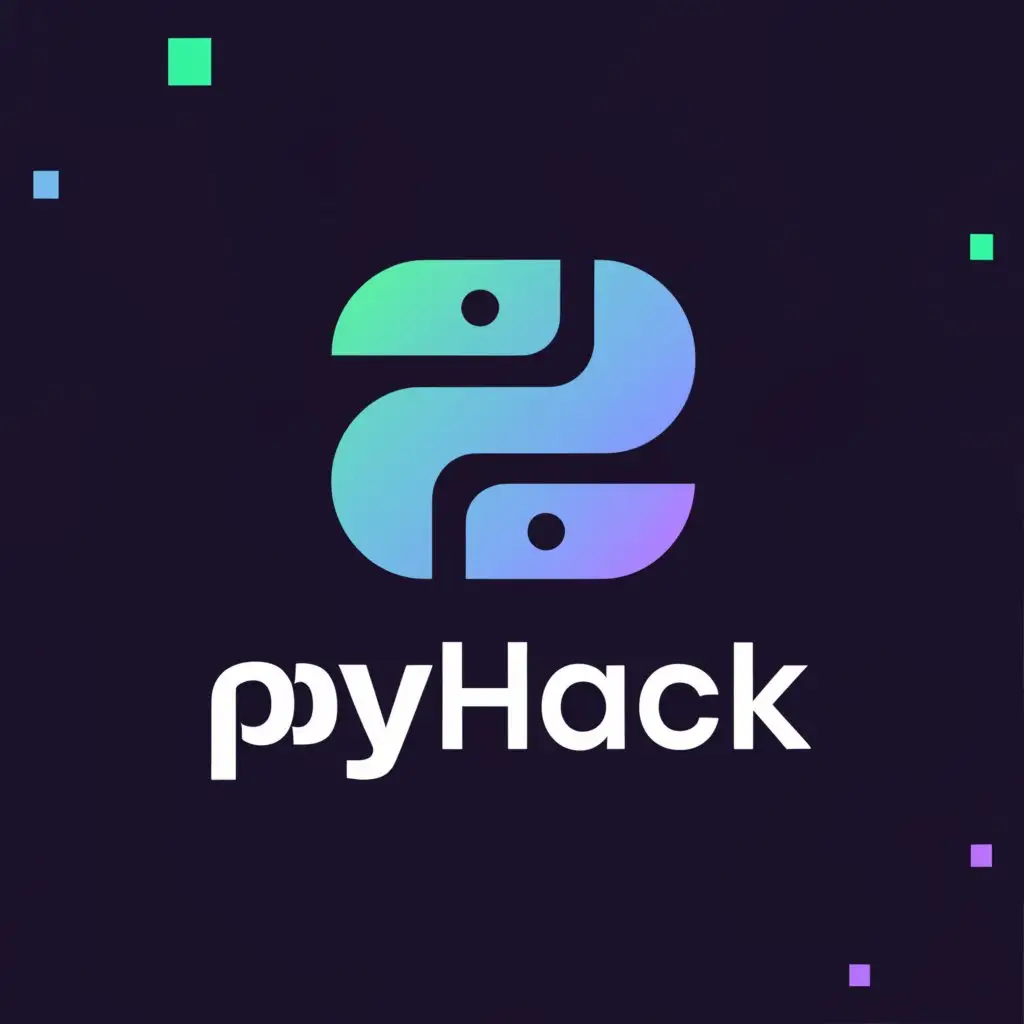 a logo design,with the text "PYHACK", main symbol:python,Moderate,be used in Technology industry,clear background
