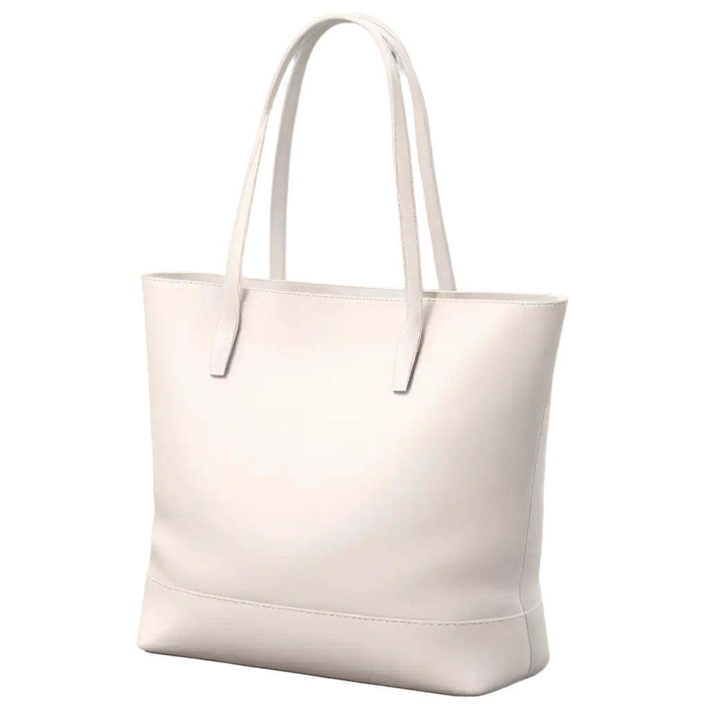 a white leather tote bag sitting on a gray surface with a copy of the, white soft leather model, sleek white, bright white realistic, bag, 3 d photorealistic render, clean photorealistic realistic, clean and pristine design, white plastic, clean 3 d render, elegant photorealistic, cushion, pristine clean design, product design render, 3 d hyper realistic render, hyper - realistic render, hyper-realistic render, realistic 3d render, realistic 3 d render, pristine and clean design, hyper real render
