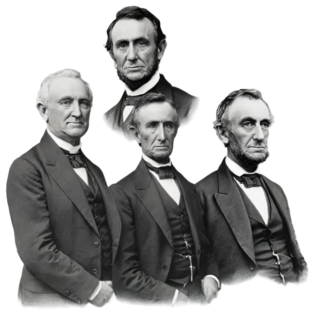 Historical-Figures-in-PNG-George-Washington-Thomas-Jefferson-Abraham-Lincoln-John-Wilkes-Booth-William-McKinley-Warren-G-Harding-Franklin-D-Roosevelt