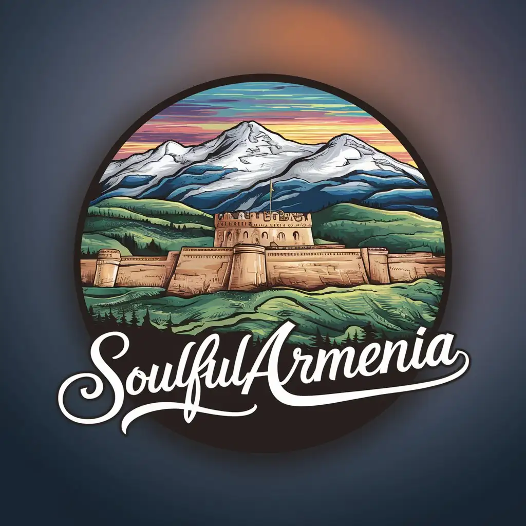 Создай аватарку для страницы Инстаграм про Армению уникальное с надписью soulfularmenia