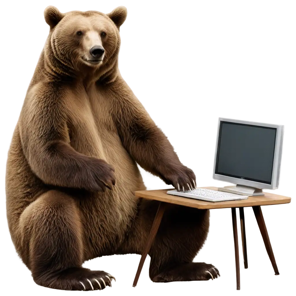 Bear-Watching-TV-Cartoon-PNG-Delightful-Illustration-of-a-Bear-Engrossed-in-Cartoon-Entertainment