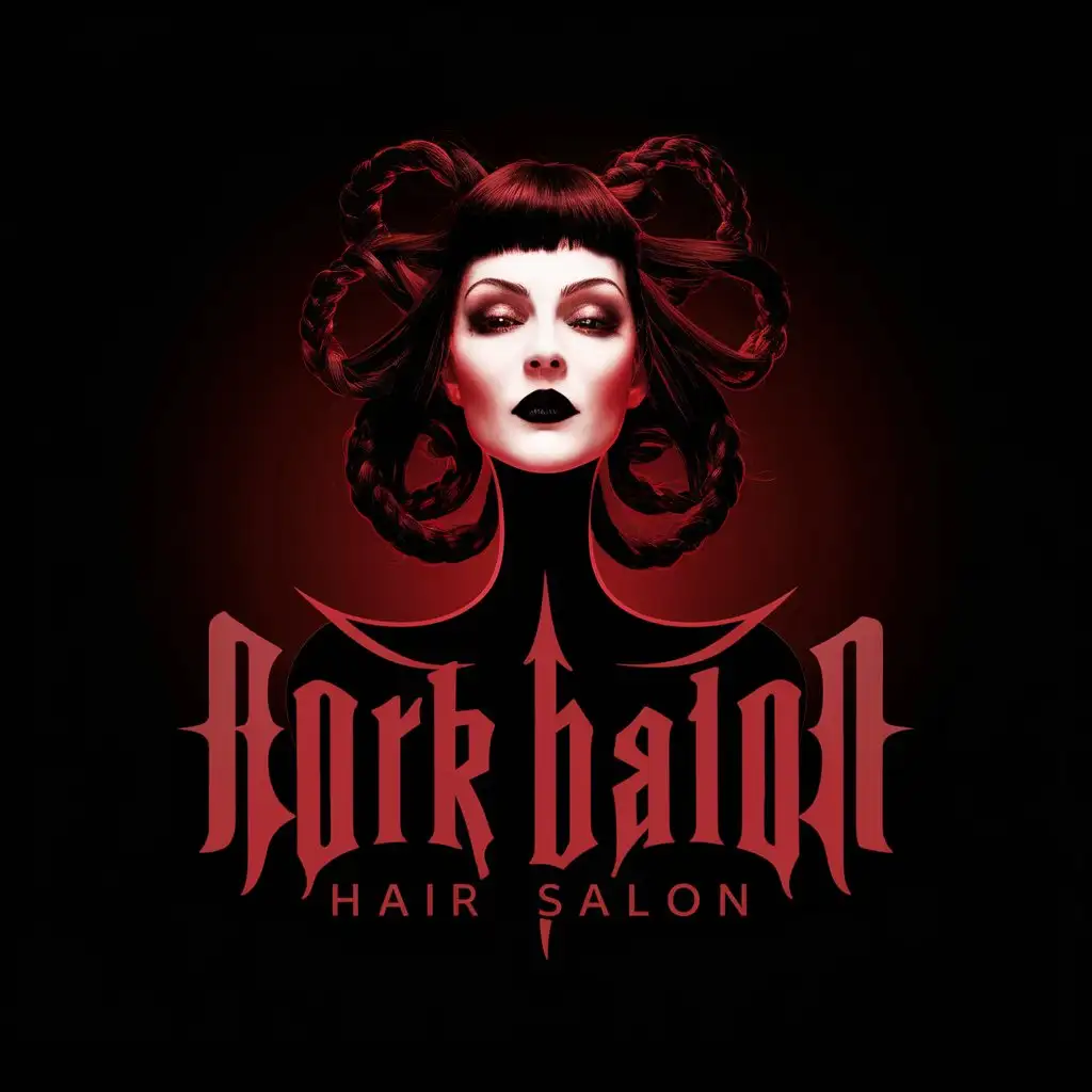 Gothic-Style-Hair-Salon-Logo-with-Red-Shades