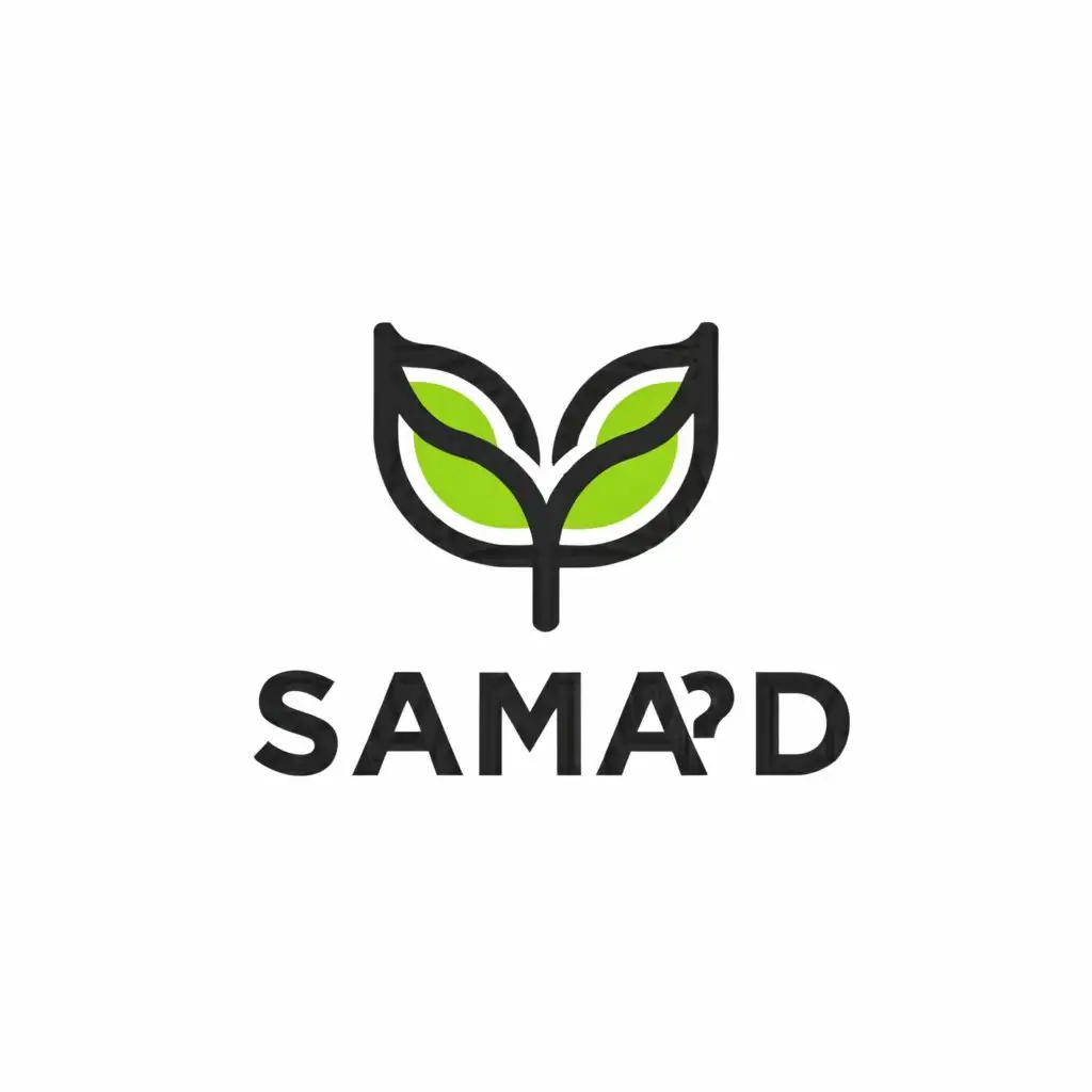 a logo design,with the text "Samad", main symbol:Fertilizer,Moderate,clear background