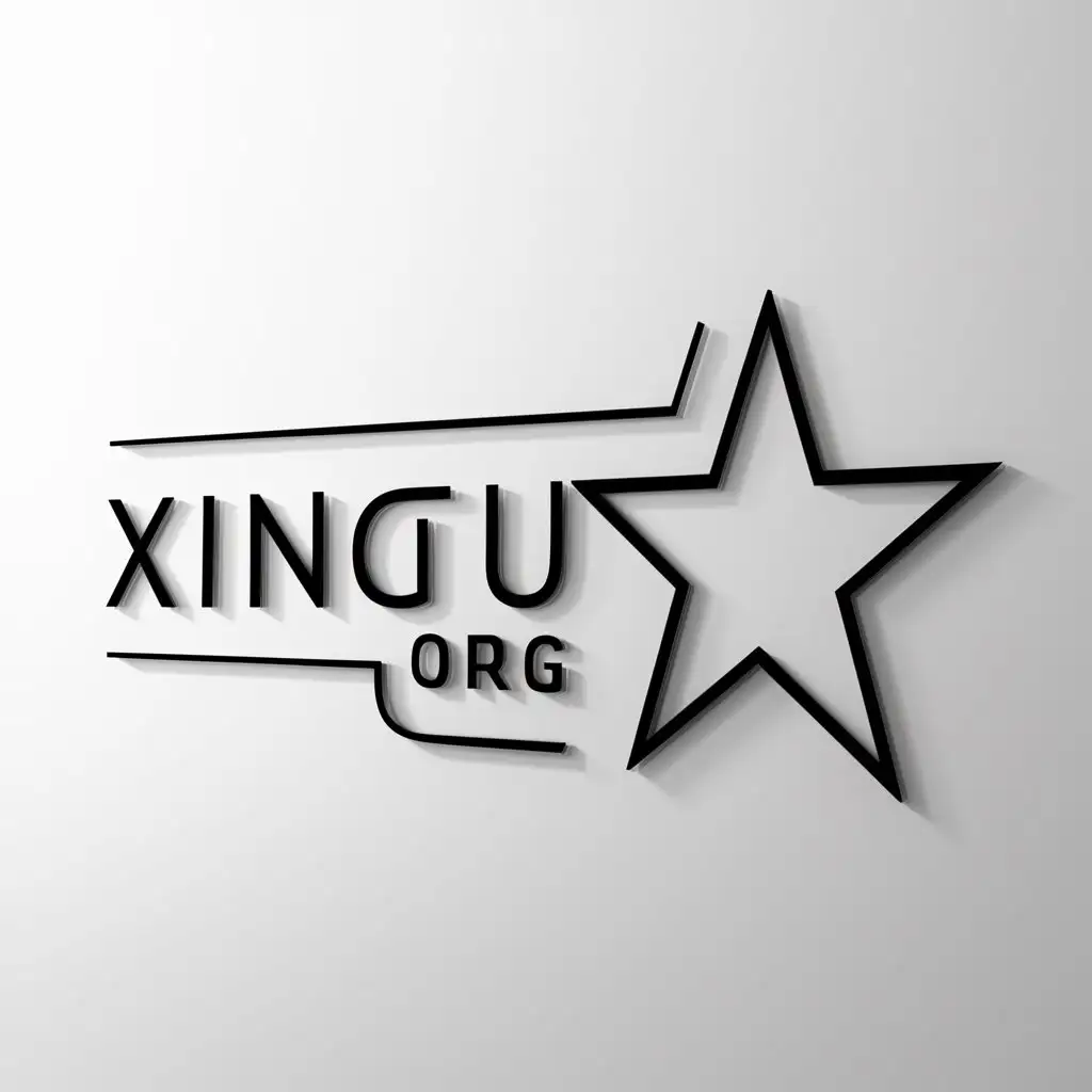 a logo design,with the text "XINGTU.ORG", main symbol:STAR,Minimalistic,be used in Technology industry,clear background