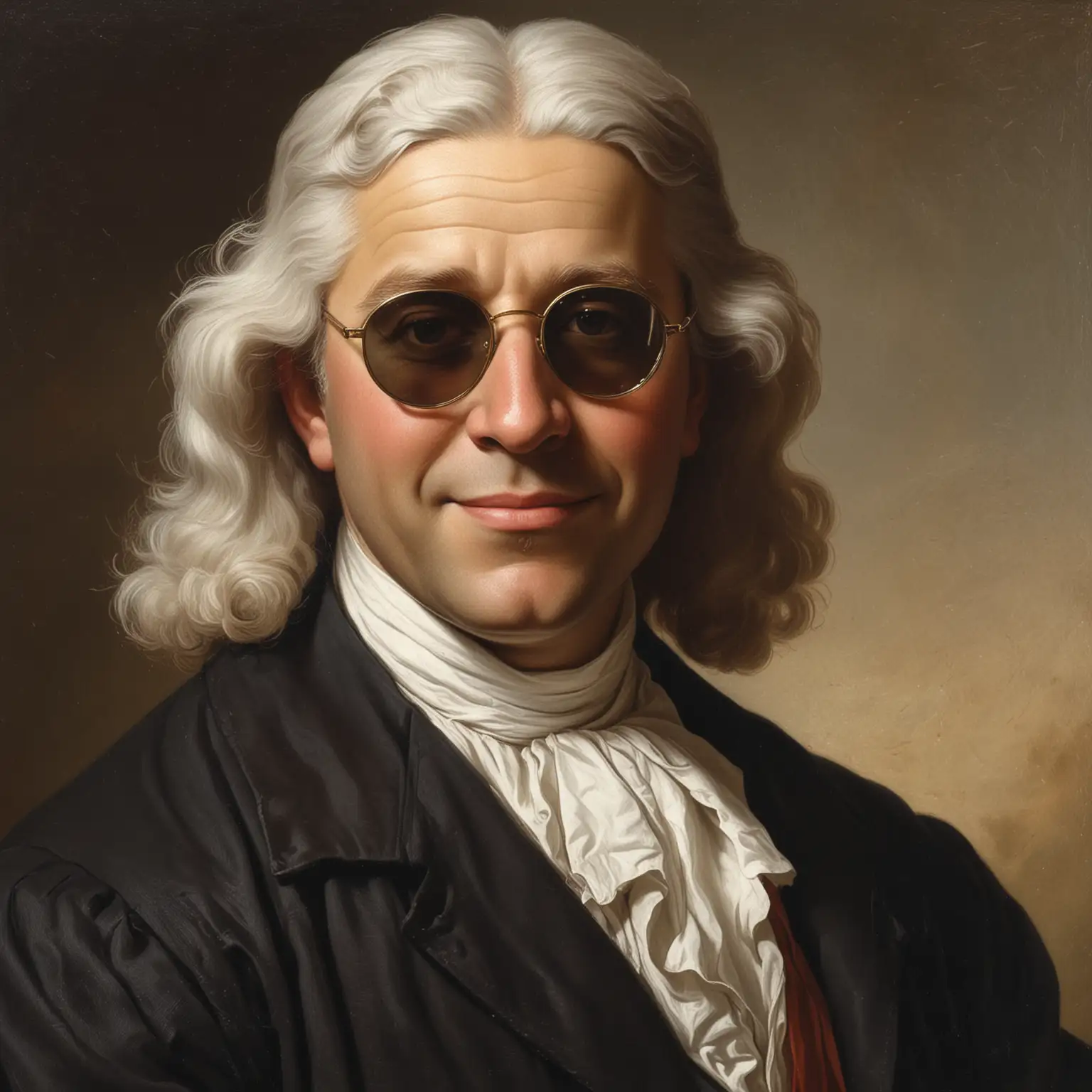 Charles Wesley Portrait with Sunglasses Contemporary IOI Painting