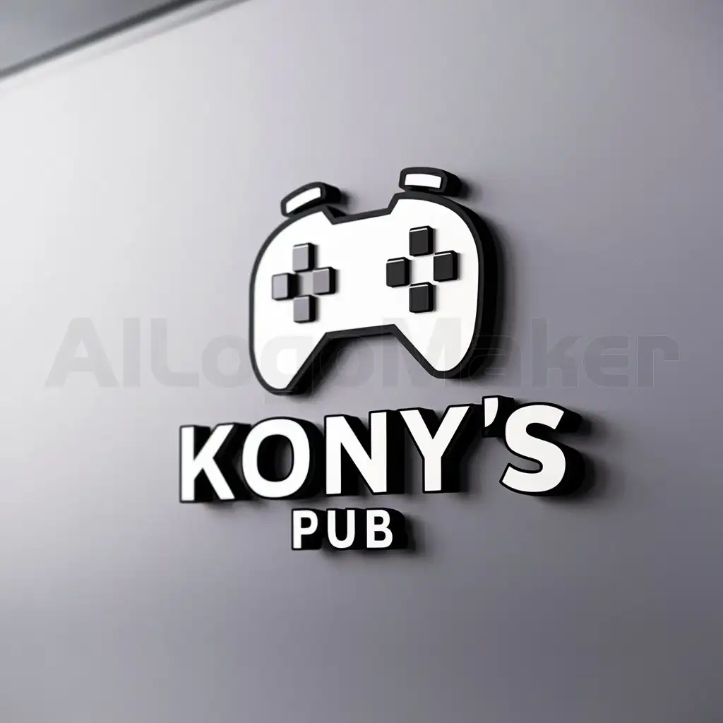 LOGO-Design-For-Konys-Pub-Playful-Gaming-Theme-on-Clear-Background