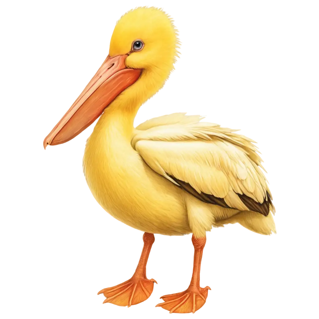 Vibrant-Little-Yellow-Pelican-PNG-Bringing-Cheerful-Wildlife-to-Your-Designs