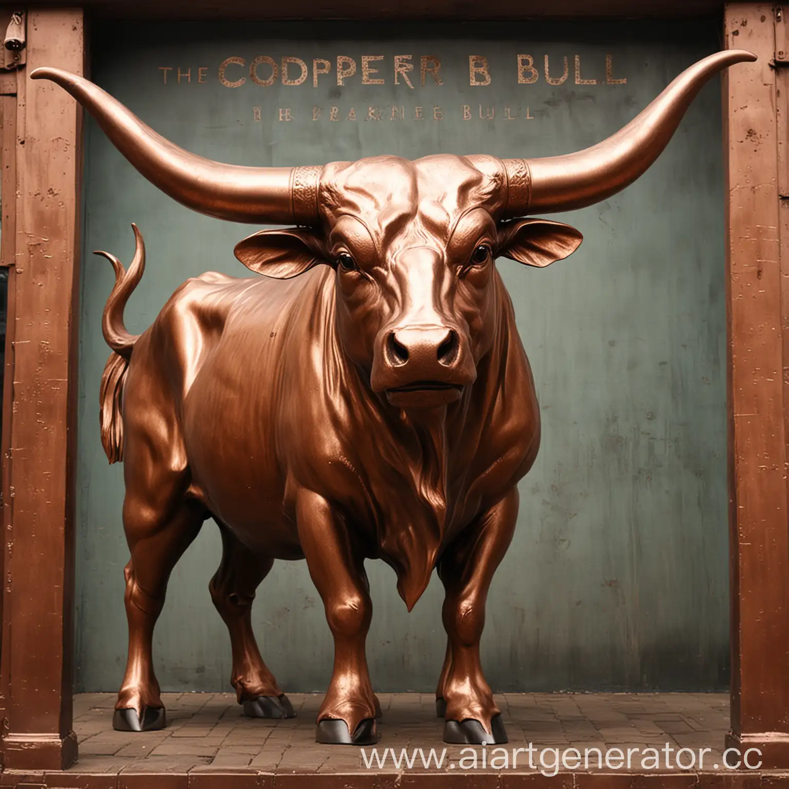 Majestic-Copper-Bull-Sculpture-Intricate-Metalwork-Craftmanship