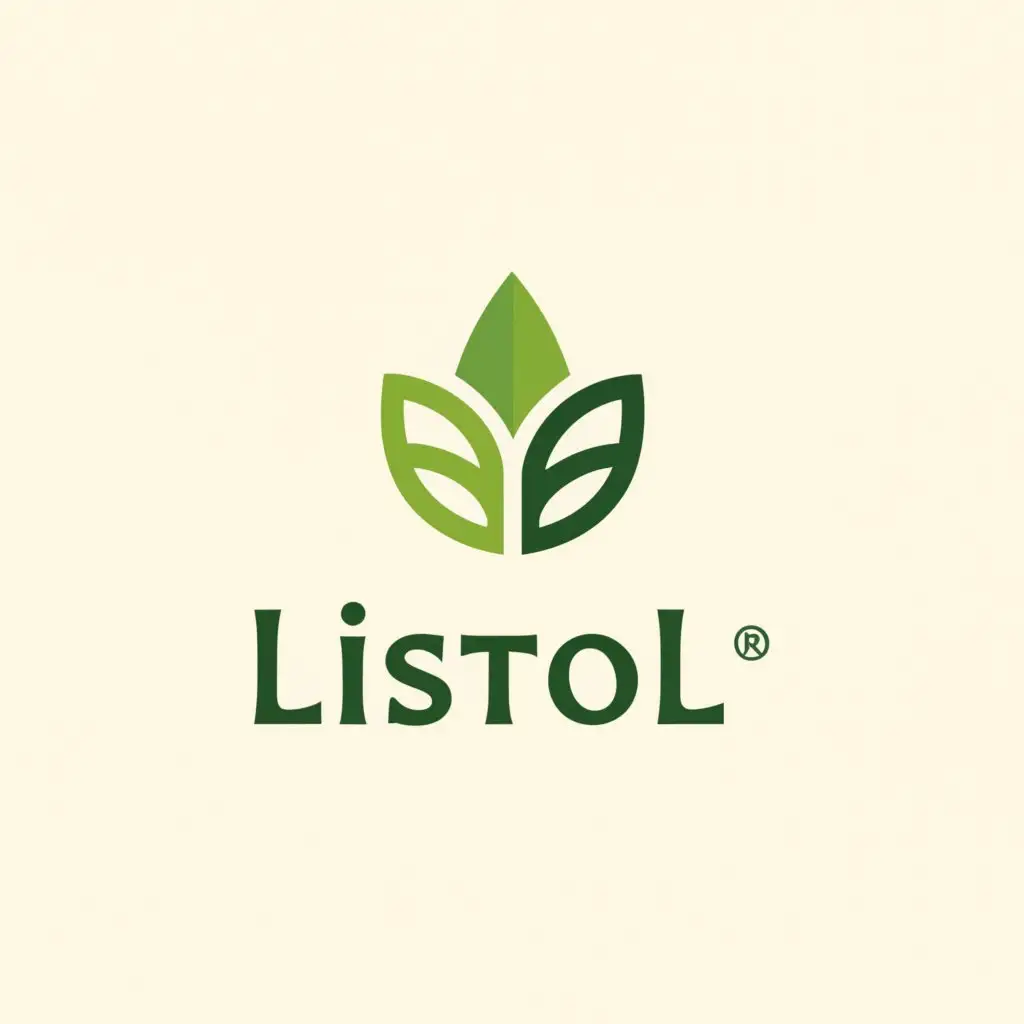 a logo design,with the text "Listol", main symbol:leaf, food,Moderate,be used in Restaurant industry,clear background