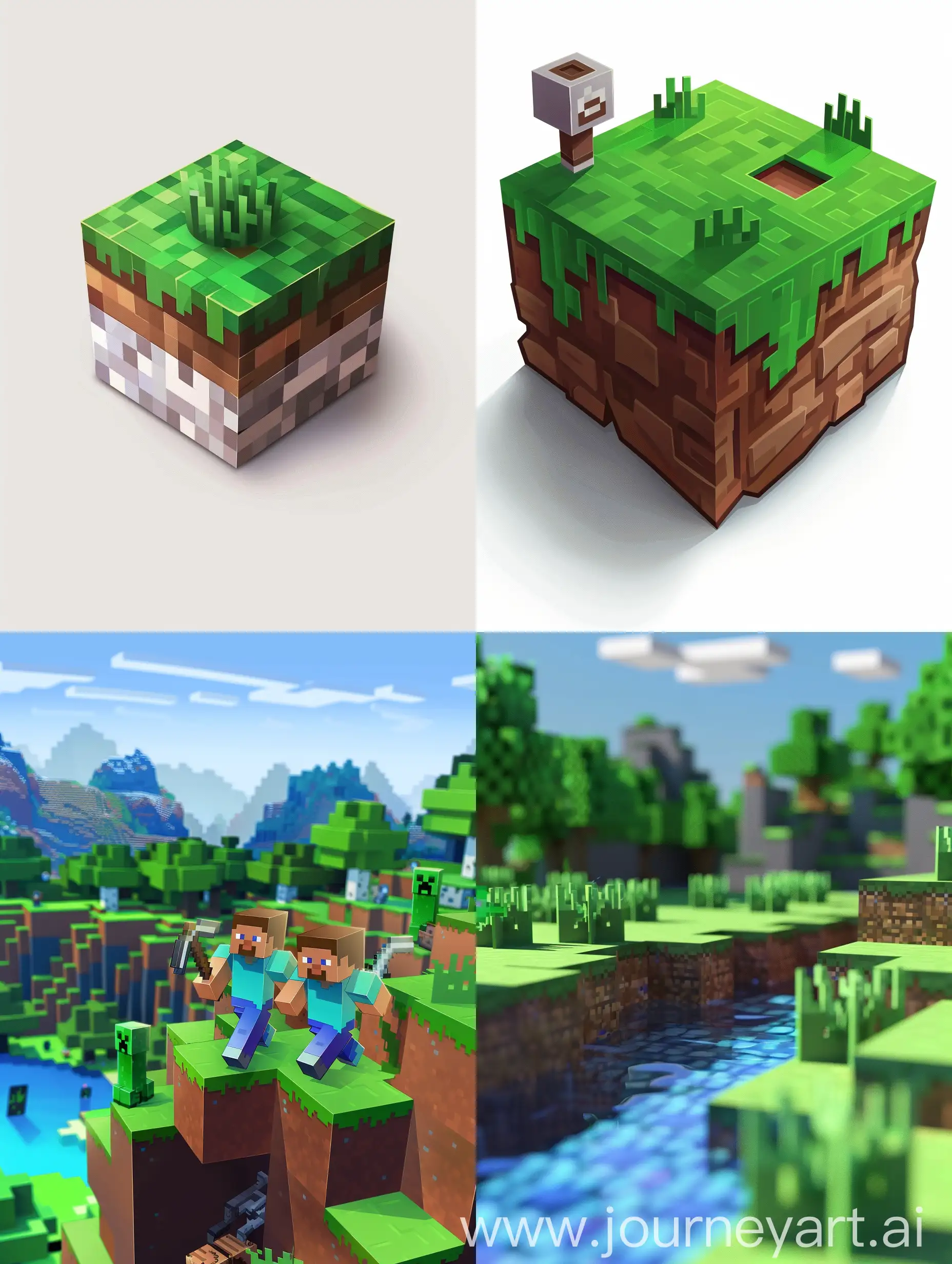 Professional-Minecraft-YouTube-Logo-with-Dynamic-Characters-and-Vibrant-Colors