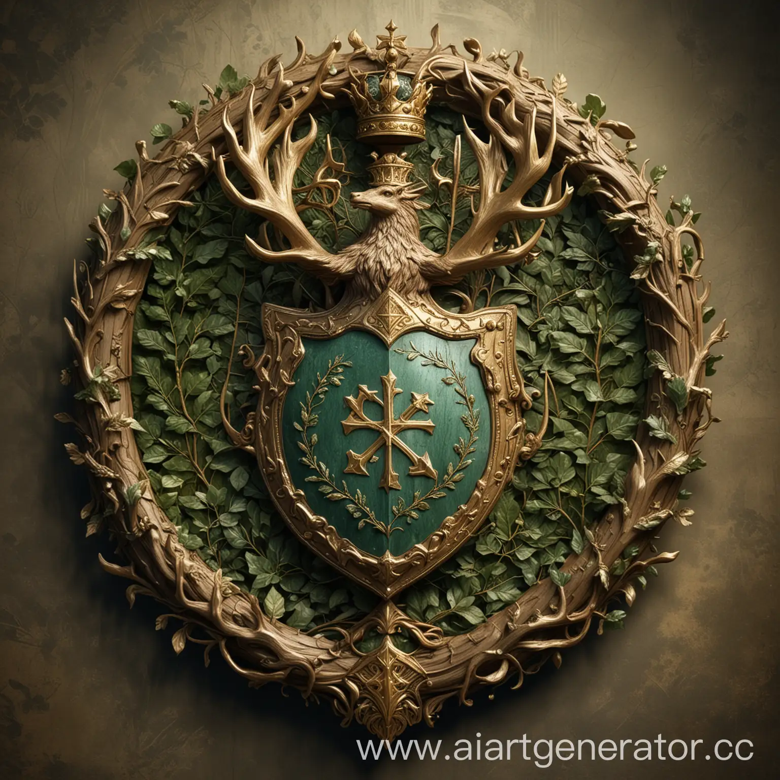 Regal-Coat-of-Arms-Emerald-Shield-of-Kingdoms-Strength-and-Prosperity