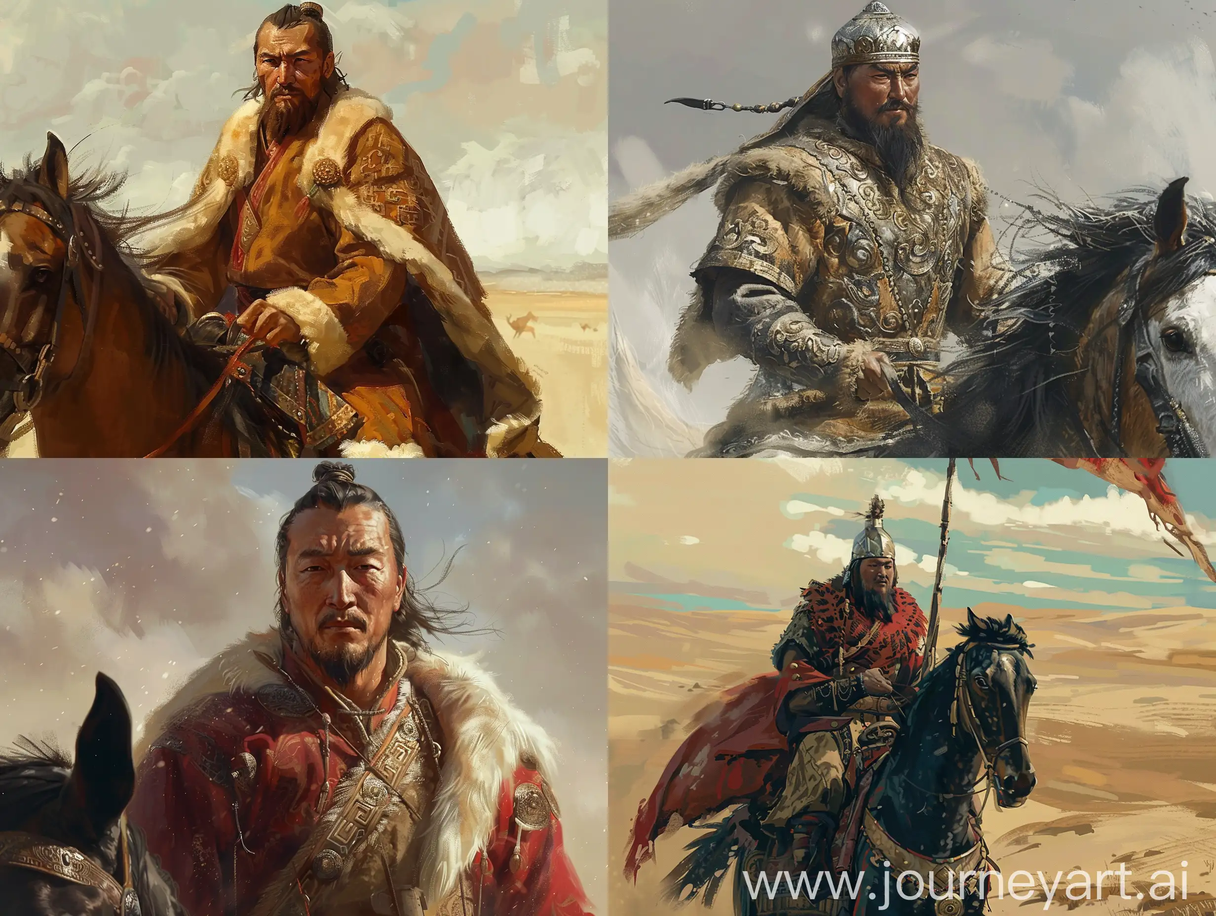 Tumanay Khan appears as an enigmatic figure in the dusty pages of history, like the harsh winds of the Mongolian steppes. As a khan ruling over the vast plains of the Mongolian Plateau at the crossroads of the eleventh and twelfth centuries, his life is hidden between the lines of an epic story. An 11th century Mongol Khan.