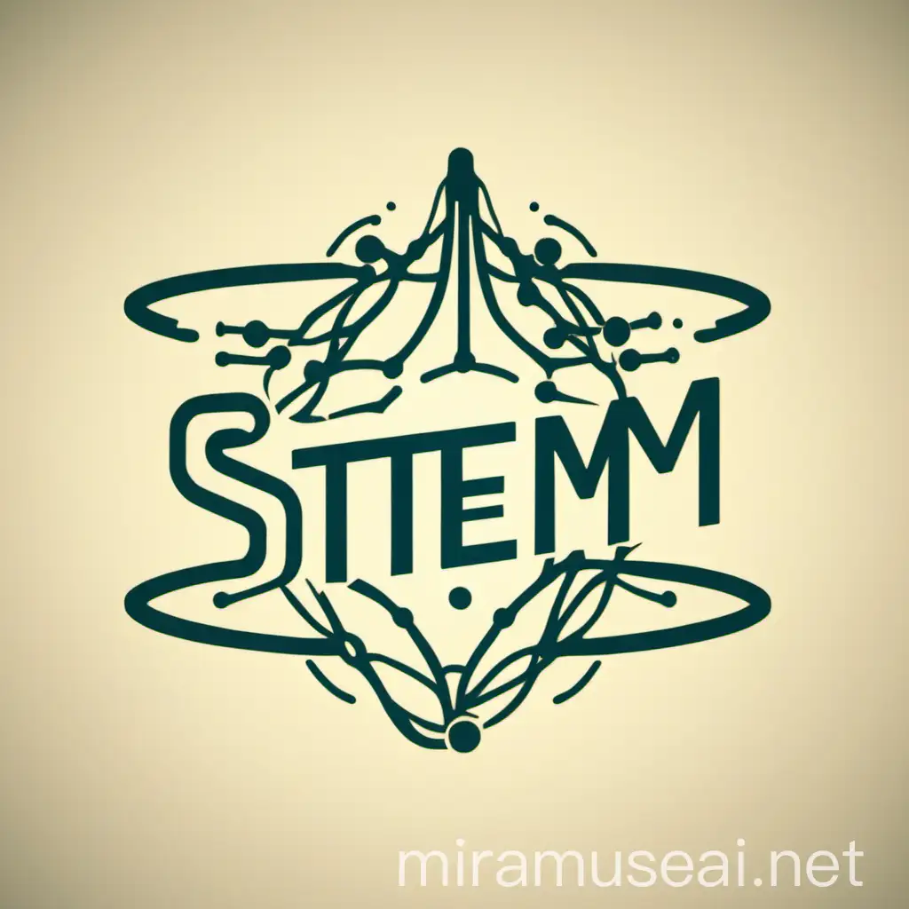 STEM Education Logo Design Concept with Vibrant Colors and Innovative Icons