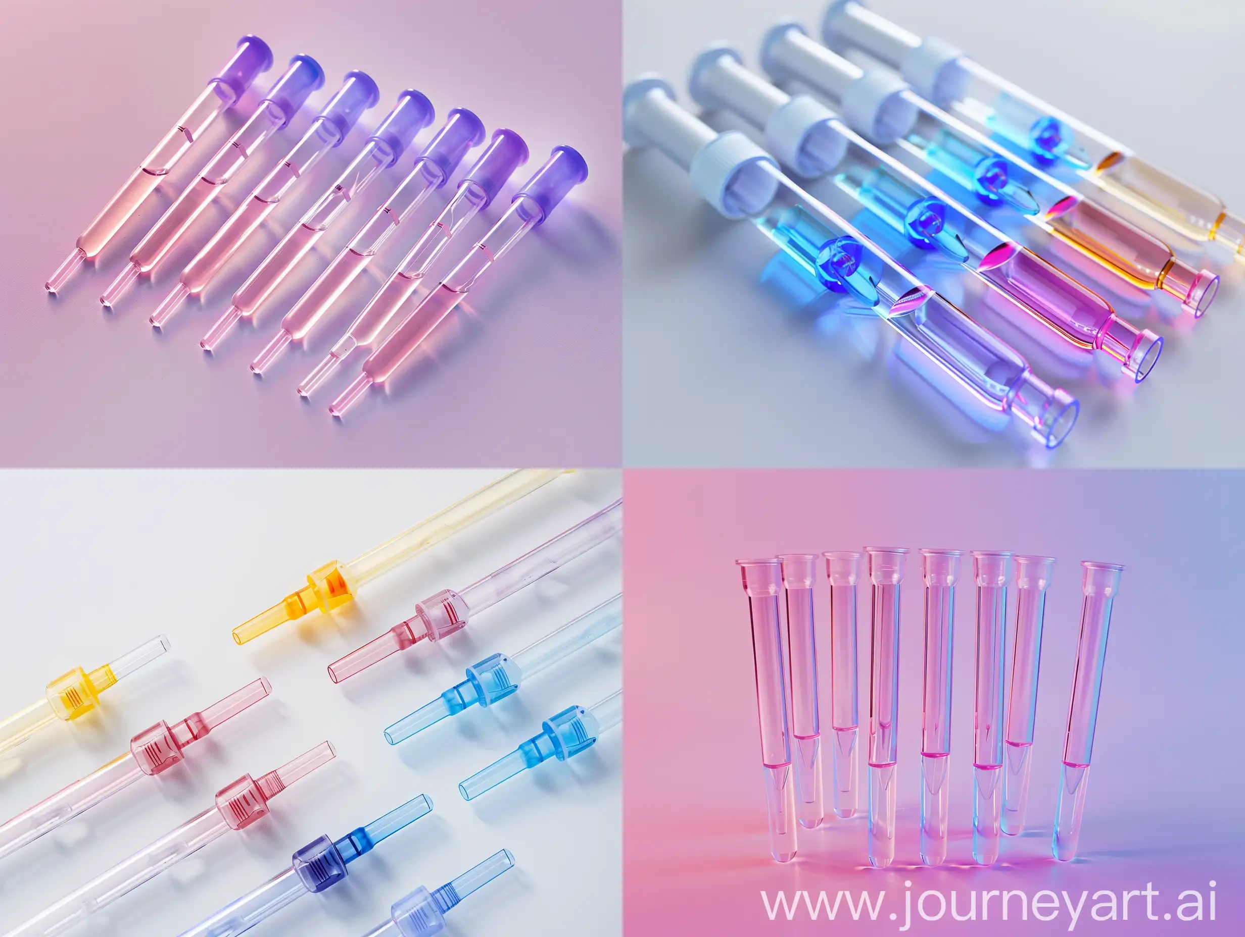 Nine-Medical-Pipettes-with-Gradient-Inside