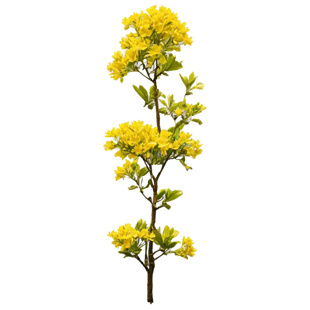 HighResolution-PNG-of-a-Vibrant-Yellow-Flower-Tree-Enhance-Your-Project-with-Stunning-Clarity