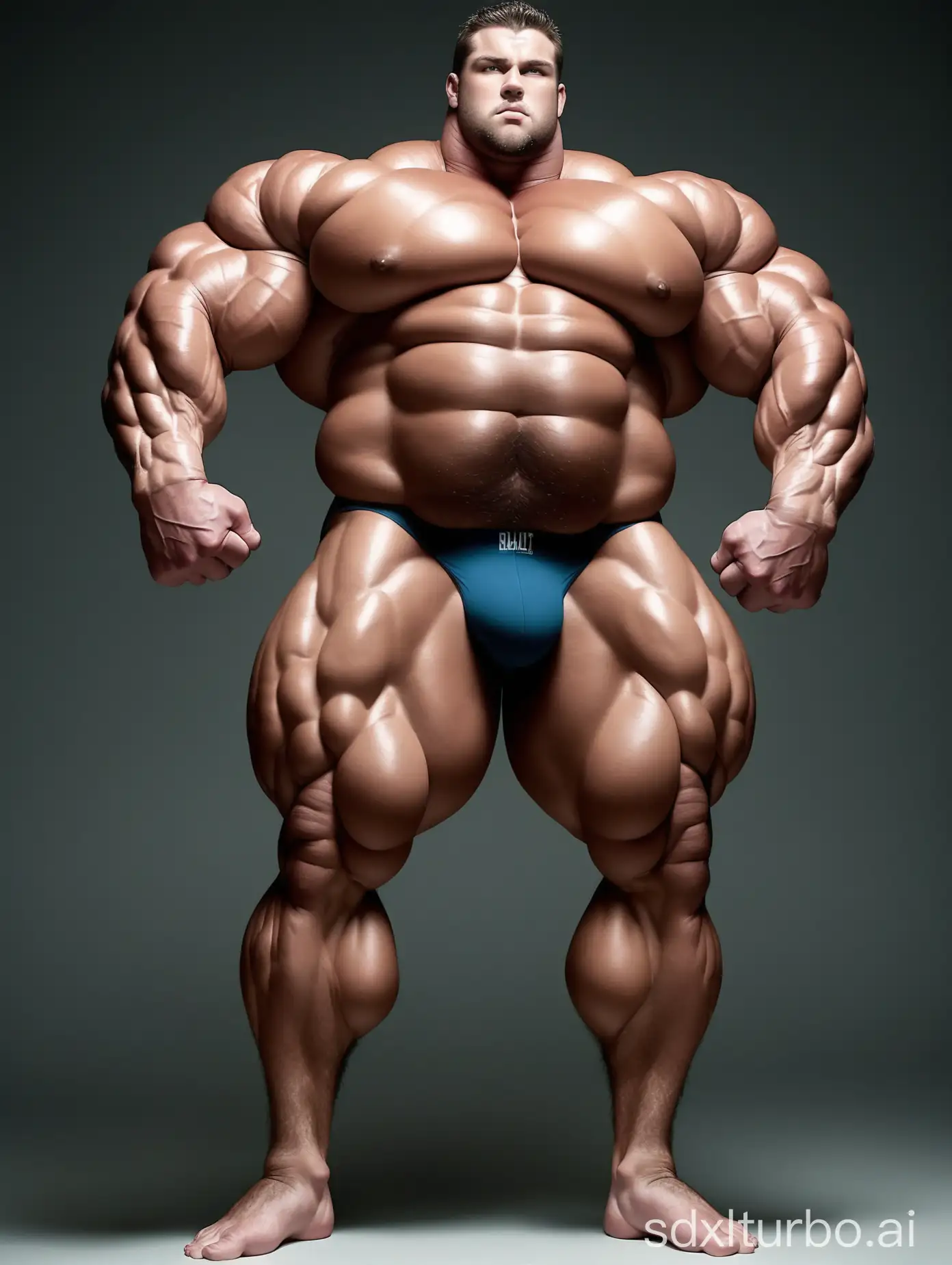 Huge-Muscular-Man-Showing-Off-Biceps-in-Underwear