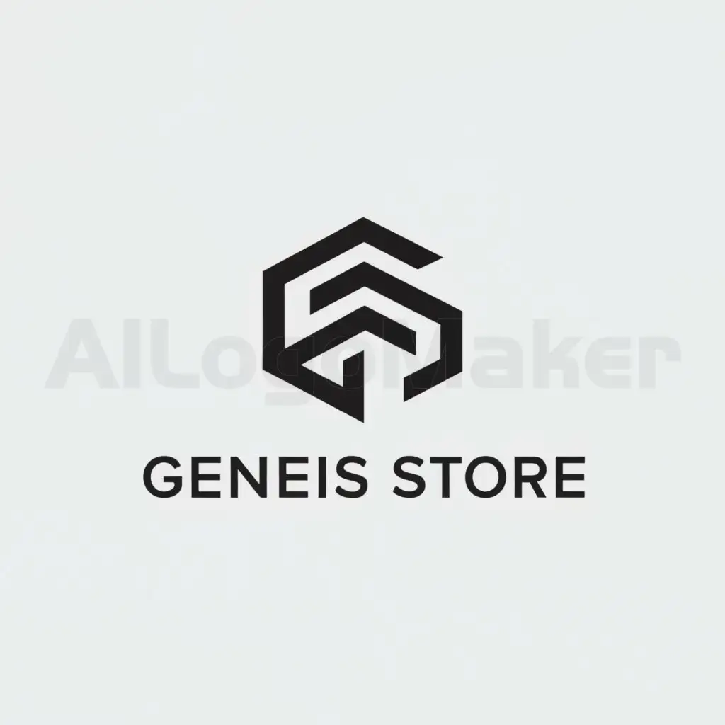 a logo design,with the text "Genesis Store", main symbol:G,Minimalistic,be used in Technology industry,clear background
