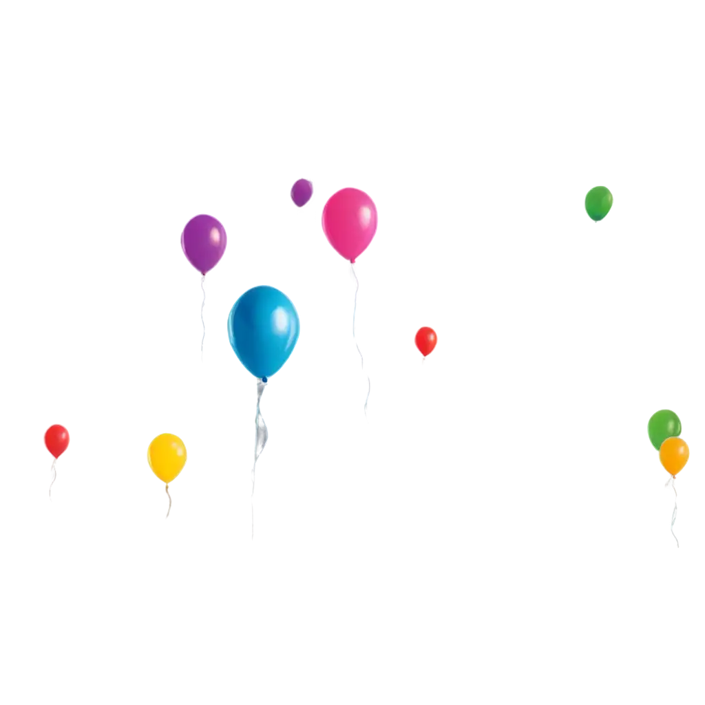 Vibrant-Helium-Balloons-PNG-Elevate-Your-Designs-with-HighQuality-Transparent-Images