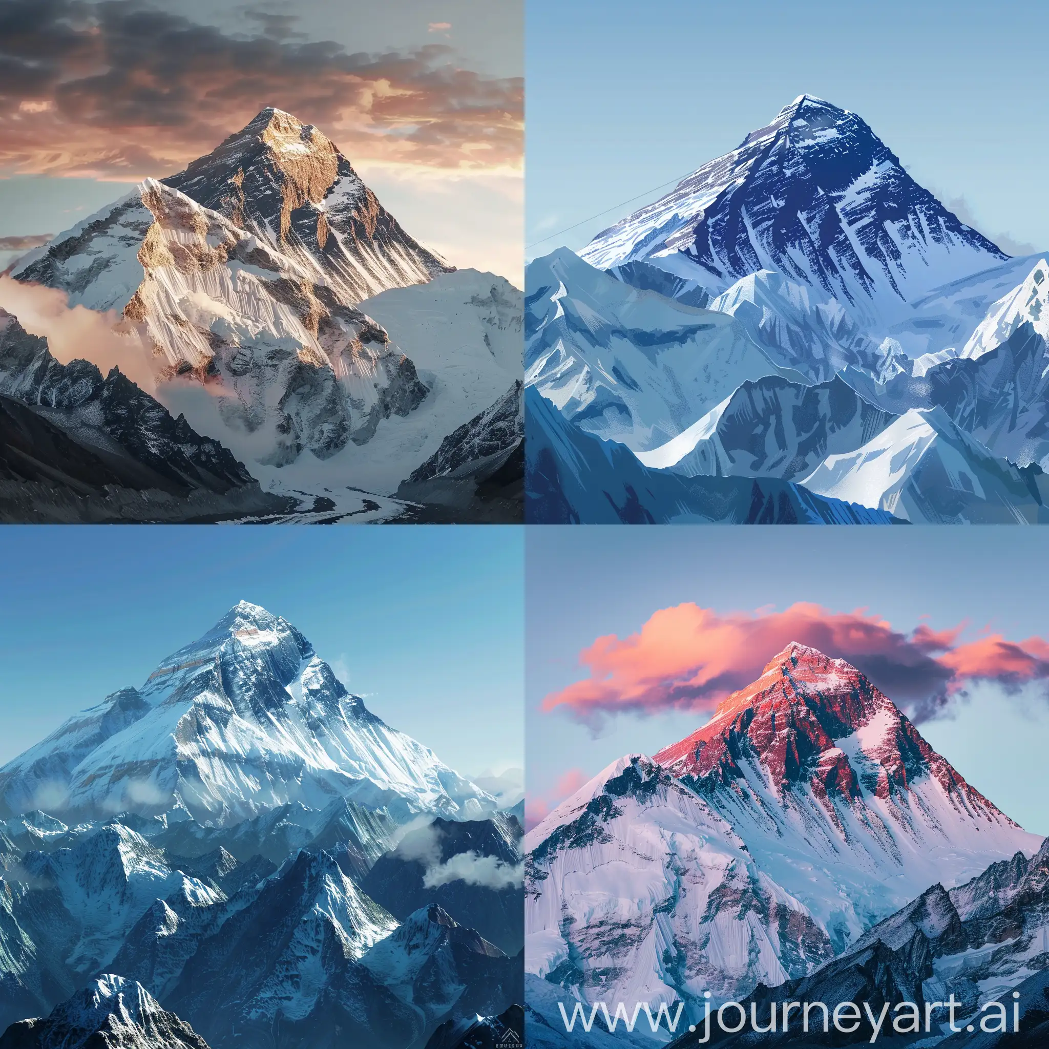 Mount Everest, realistic