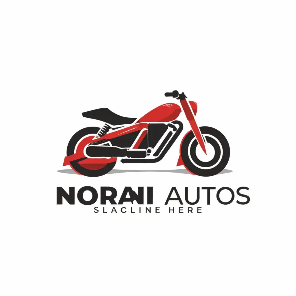 a logo design,with the text "BIKE", main symbol:NOORANI AUTOS,Moderate,be used in Automotive industry,clear background