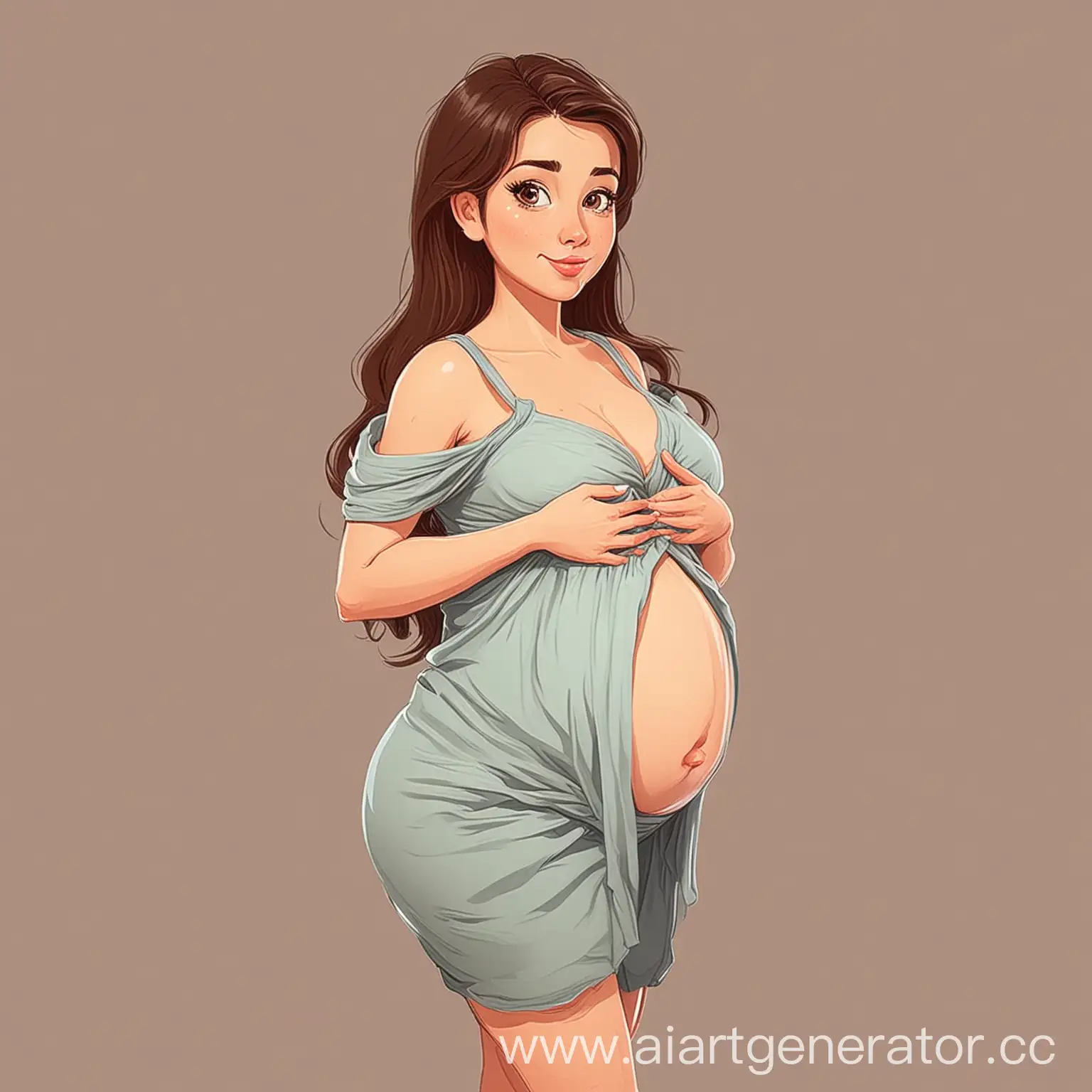 Expecting-Mother-in-Cheerful-Cartoon-Style