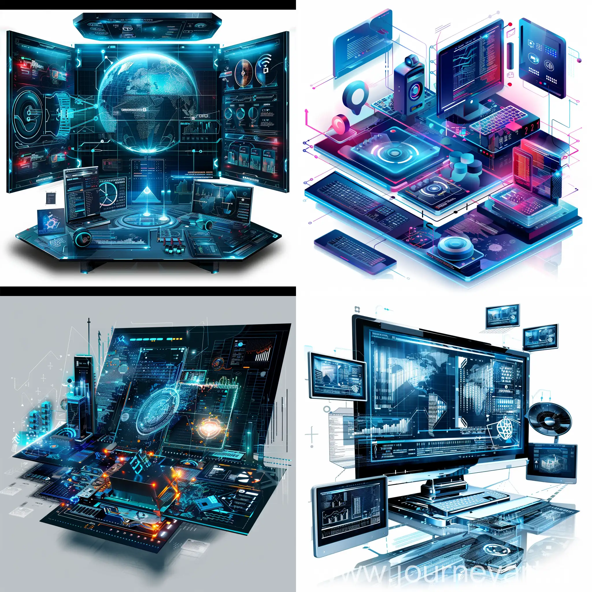 Futuristic-Information-Systems-Technology-Display
