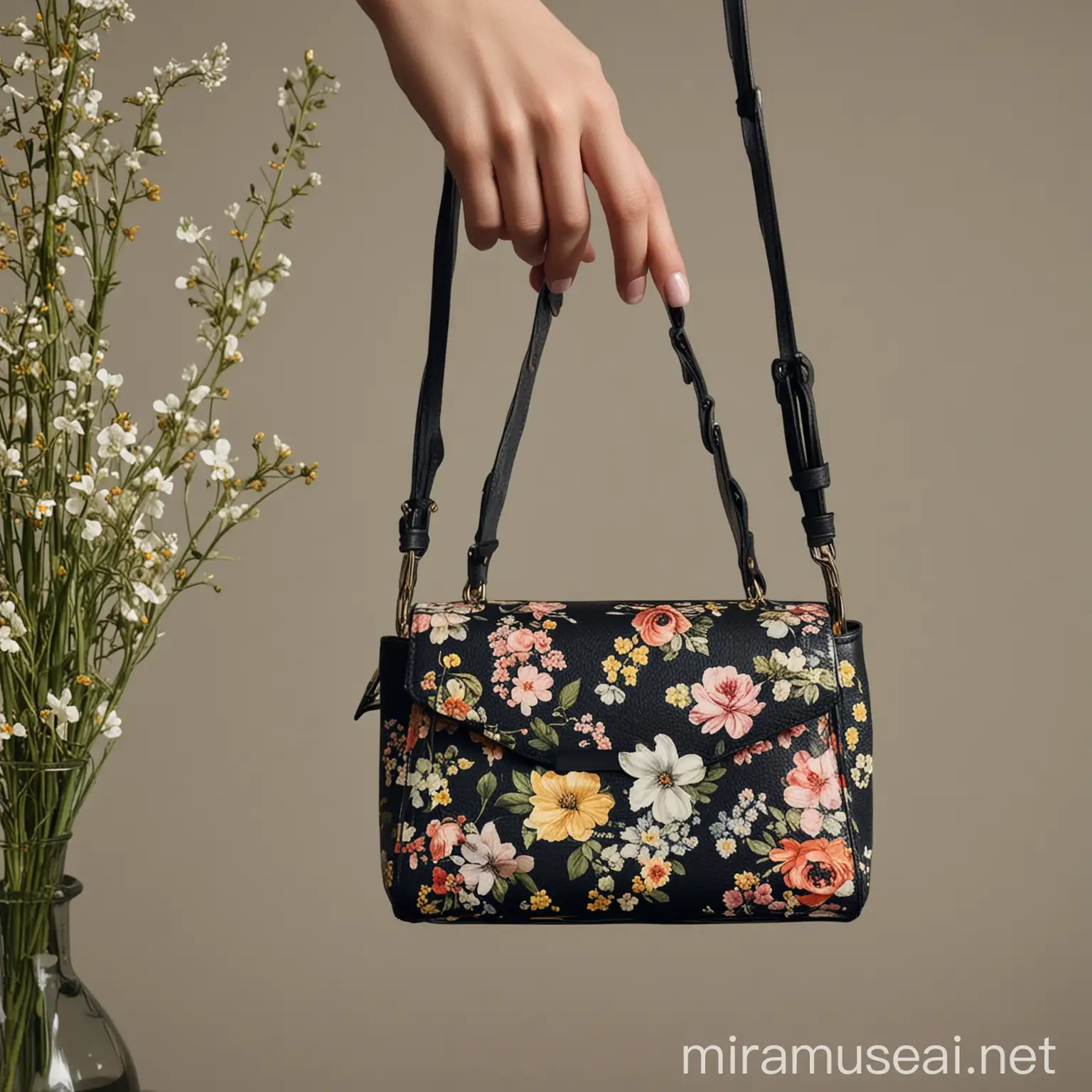 floral, nostalgia, erdem aesthetic mini bag