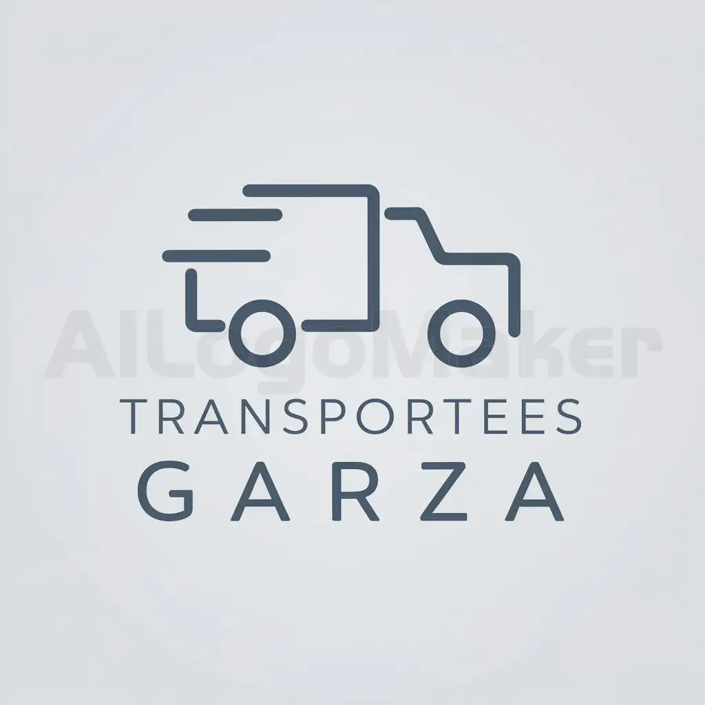 LOGO-Design-For-Transportes-Garza-Minimalistic-Cargo-Truck-Symbol-on-Clear-Background