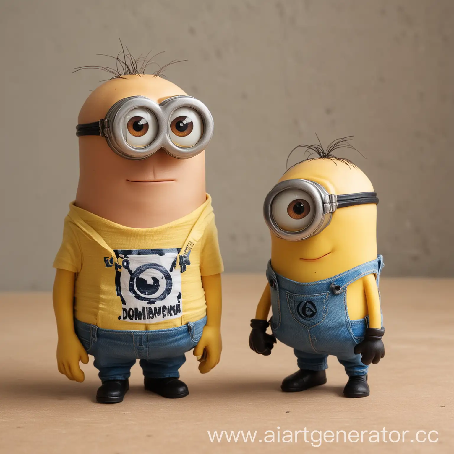 Minion-Character-Kachok-with-Dominika-Tshirt-Design