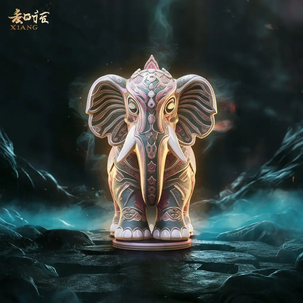 Chinese chess piece 'elephant's 3D effect