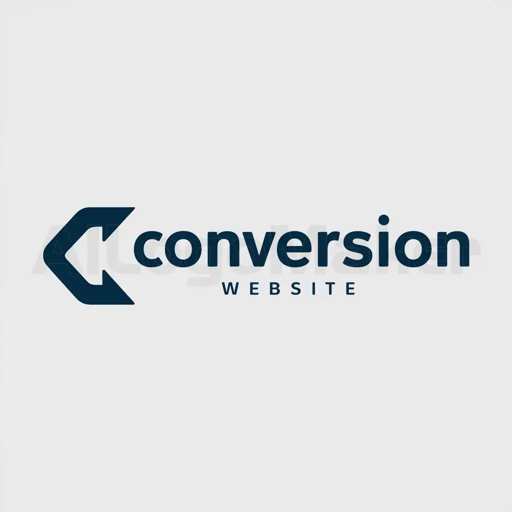 LOGO-Design-For-Conversion-Website-Modern-Text-with-Clear-Background