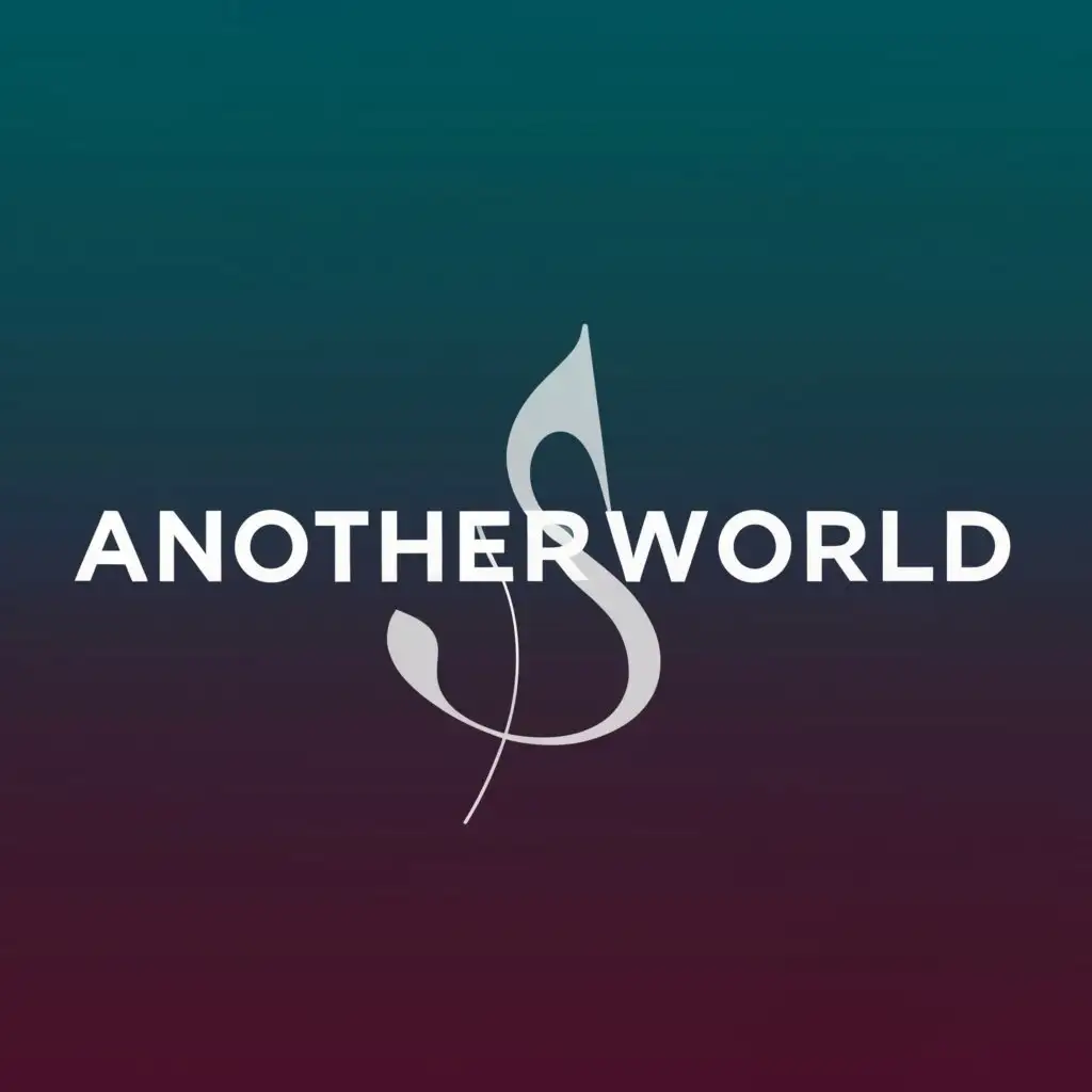 a logo design,with the text "AnotherWorld", main symbol:Music
Song
Songs
Deep
,Moderate,clear background