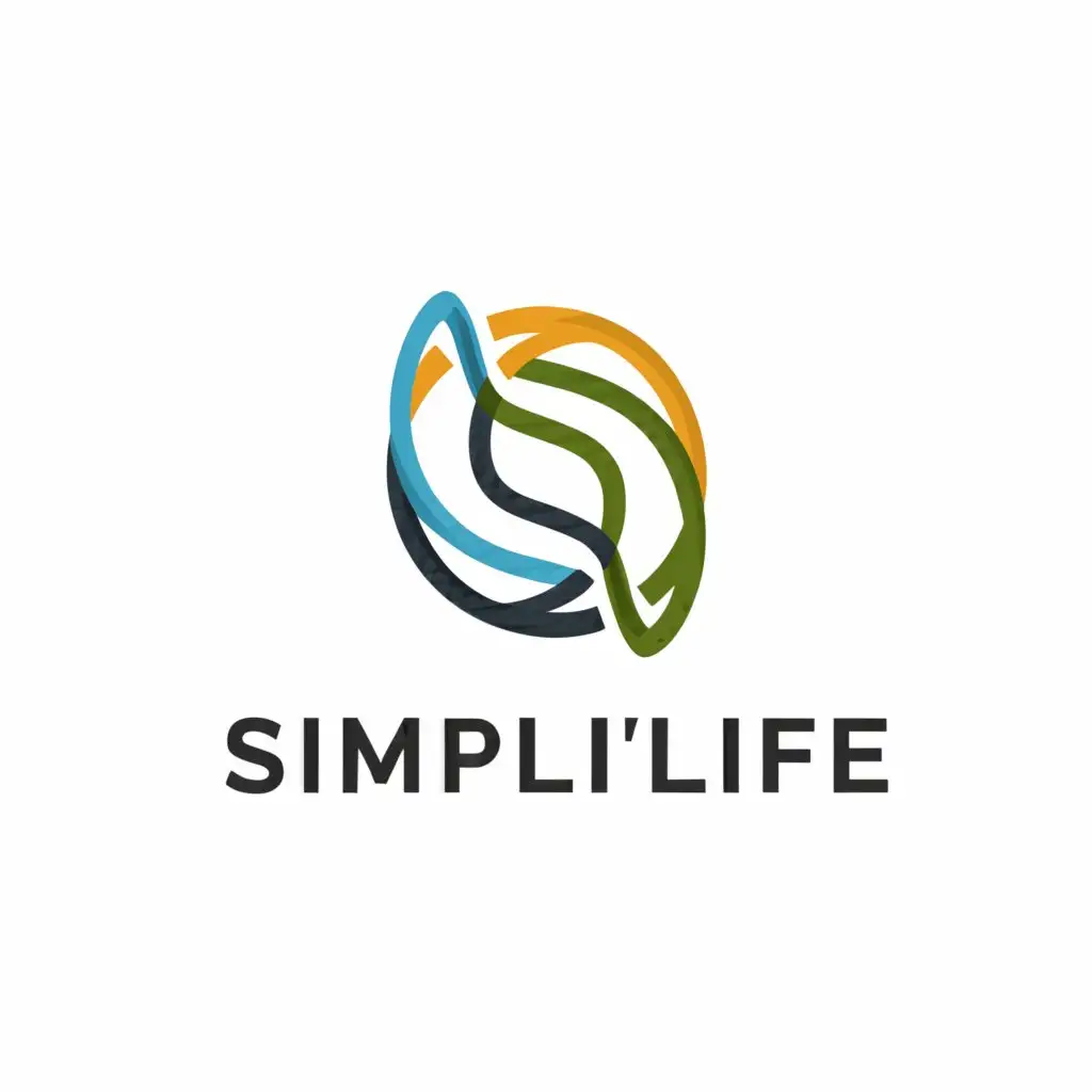 a logo design,with the text "SimpliLife", main symbol:SimpliLife,Moderate,clear background