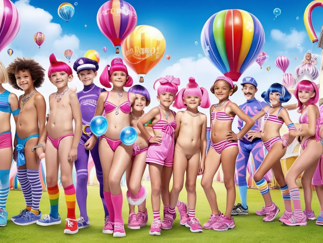 Colorful-Junior-Carnival-of-Nudists-Sunny-Morning-Joy-with-Jewelry-Air-Balloons-and-Body-Painting